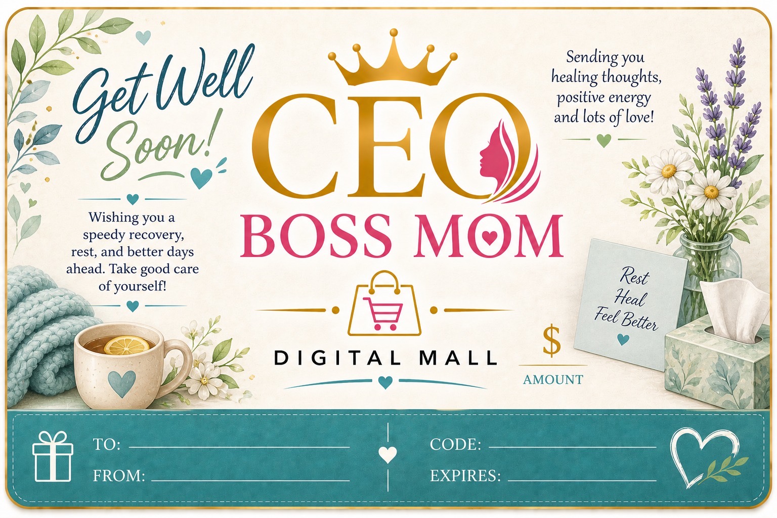 Get Well Soon! Gift Card