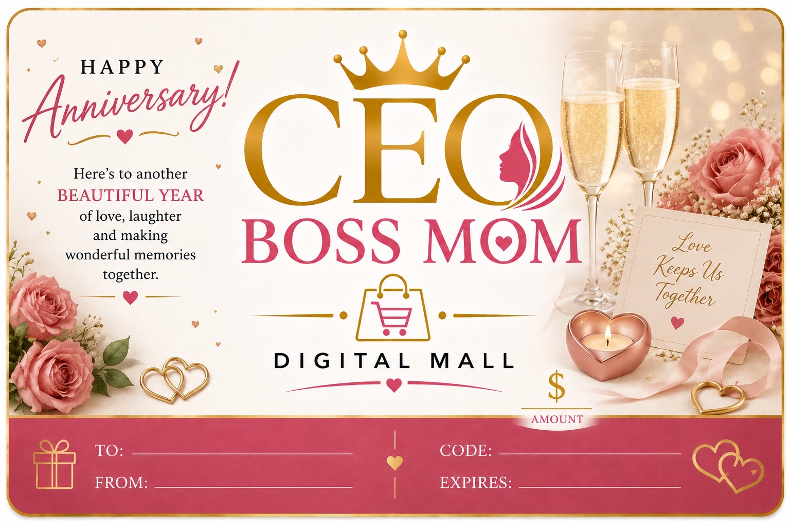 Happy Anniversary Gift Card