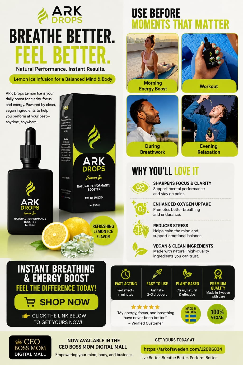 ARK DROPS. BREATH BETTER. FEEL BETTER