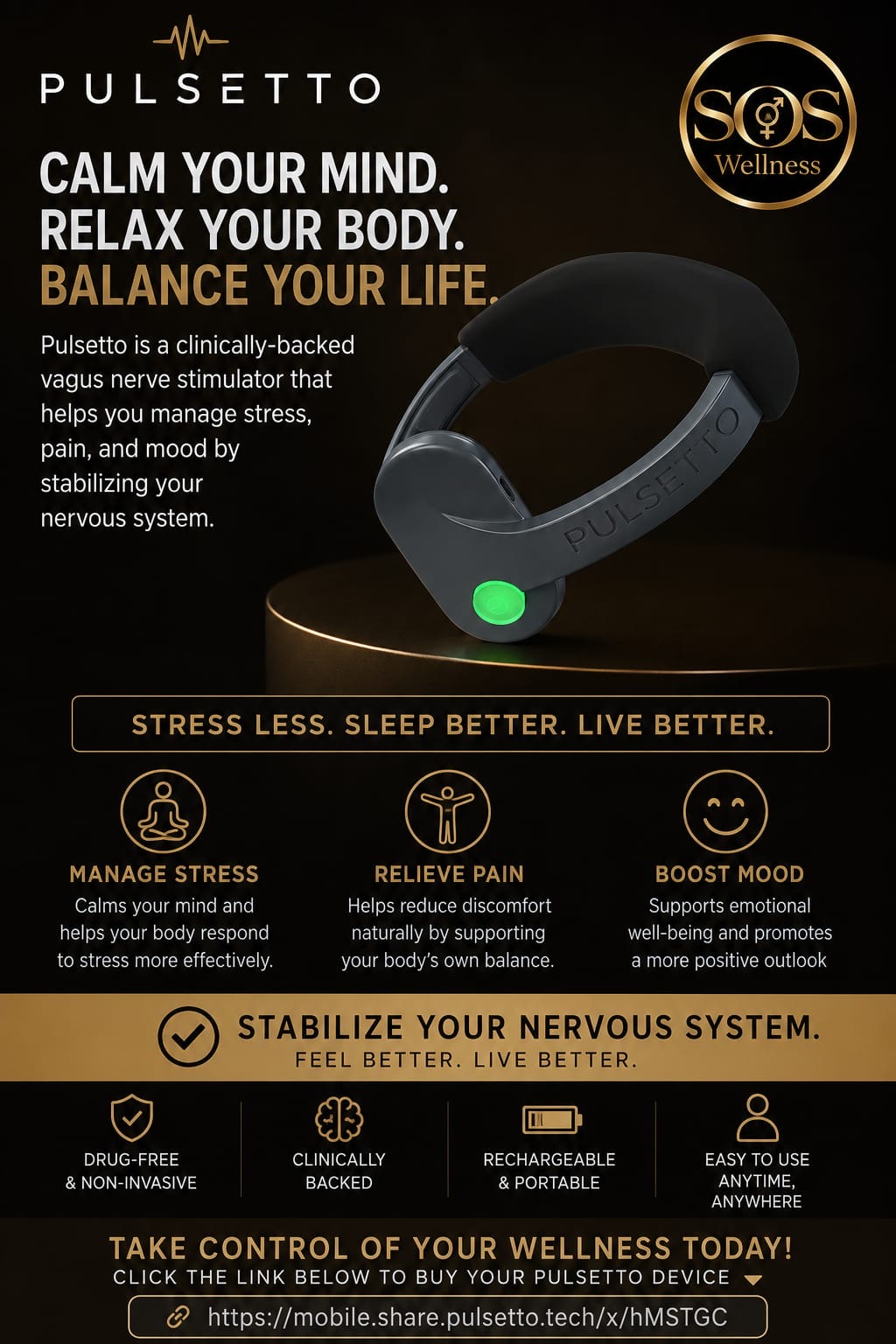 PULSETTO CALM YOUR MIND.RELAX YOUR BODY. BALANCE YOUR LIFE.